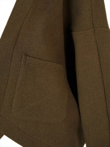 yoligex Bluza polarowa 'YOLIGEX Lockere Strickjacke Grün V-Ausschnitt Überkreuzdesign mit Taschen' w kolorze zielony