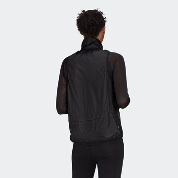 ADIDAS SPORTSWEAR Sportweste 'Run 3-Stripes Gilet' in Schwarz