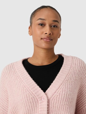 Les Lunes Gebreid vest 'Margoot' in Roze