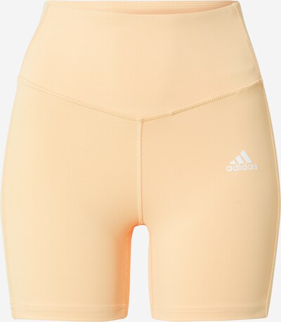 Pantaloni sport ADIDAS PERFORMANCE pe portocaliu pastel / alb, Vizualizare produs