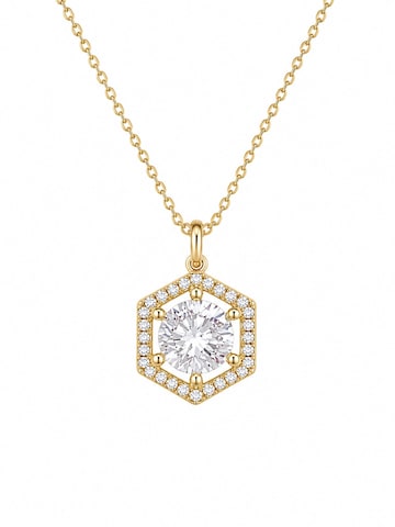 CHIVAL Necklace 'Square Gem' in Gold
