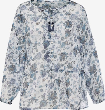 Camicia da donna di heine in blu: frontale