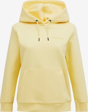 Sweat-shirt PEAK PERFORMANCE en orange : devant