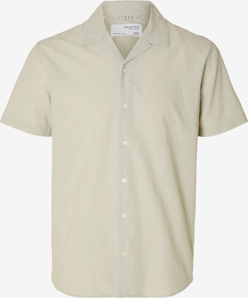 SELECTED HOMME Regular fit Button Up Shirt in Green: front