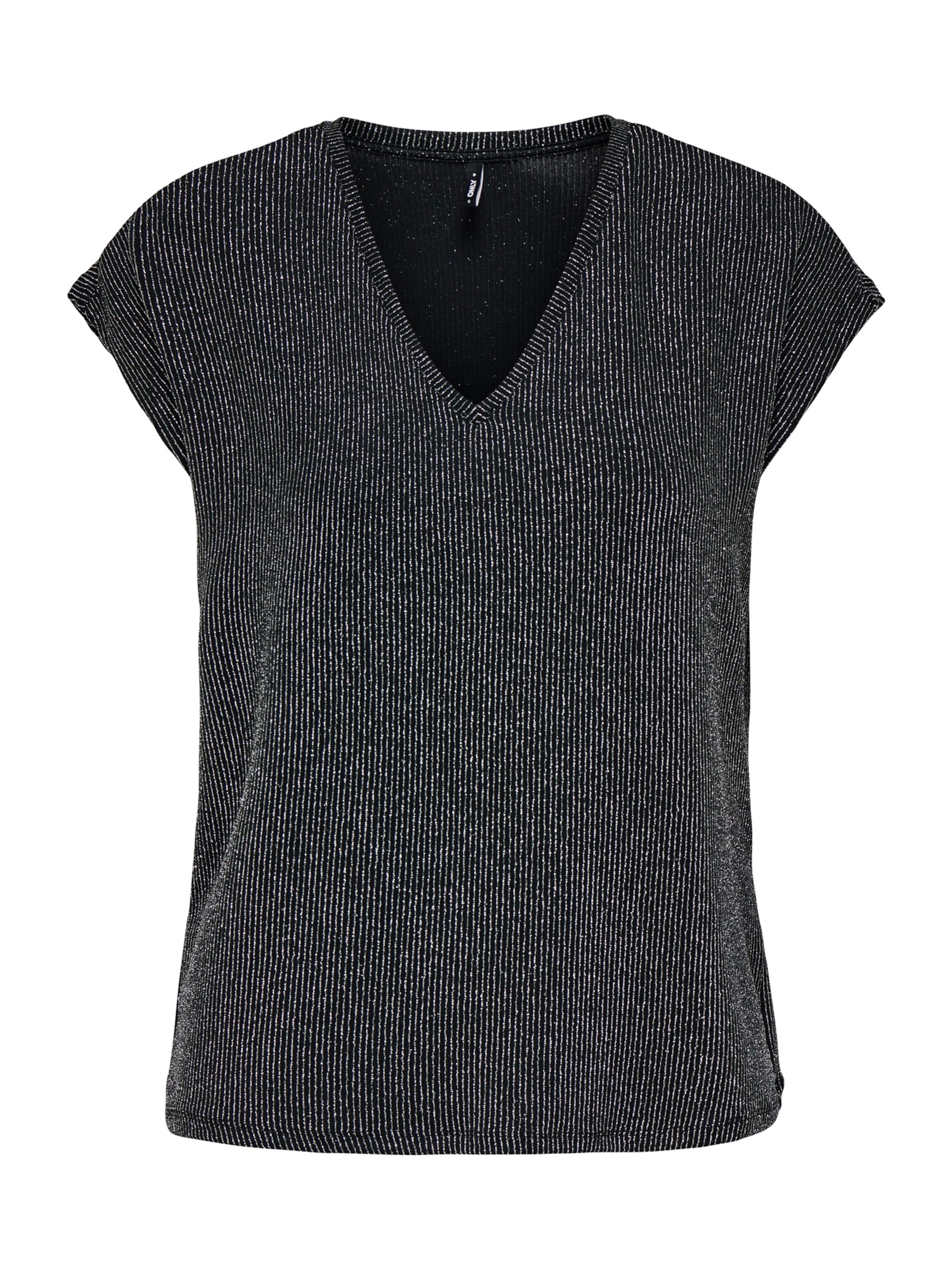 T-shirt 'ONLCAROL' ONLY en noir : devant