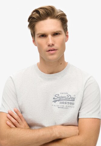 T-Shirt 'Heritage' Superdry en gris