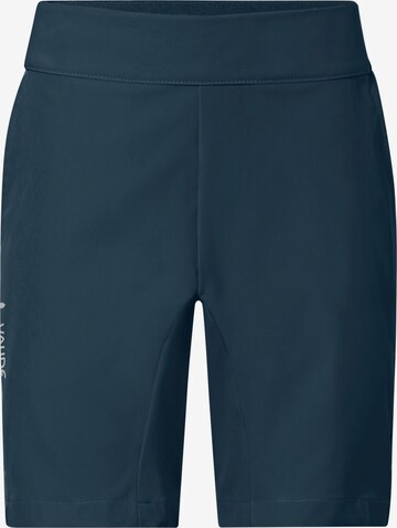 VAUDE Skinny Functionele broek 'Qimsa' in Blauw: voorkant