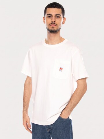WRANGLER Bluser & t-shirts 'POCKET TEE WORN WHITE' i hvid: forside