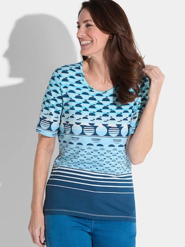 Goldner Shirt in Blau