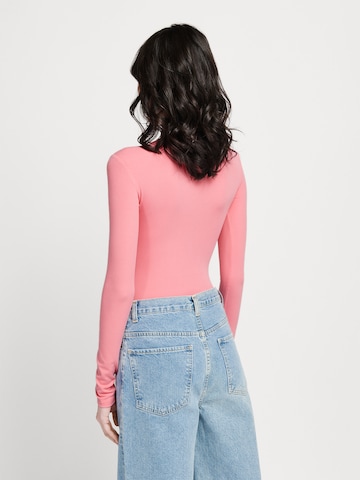 Casa Mara Shirt Bodysuit 'Skinny' in Pink: back