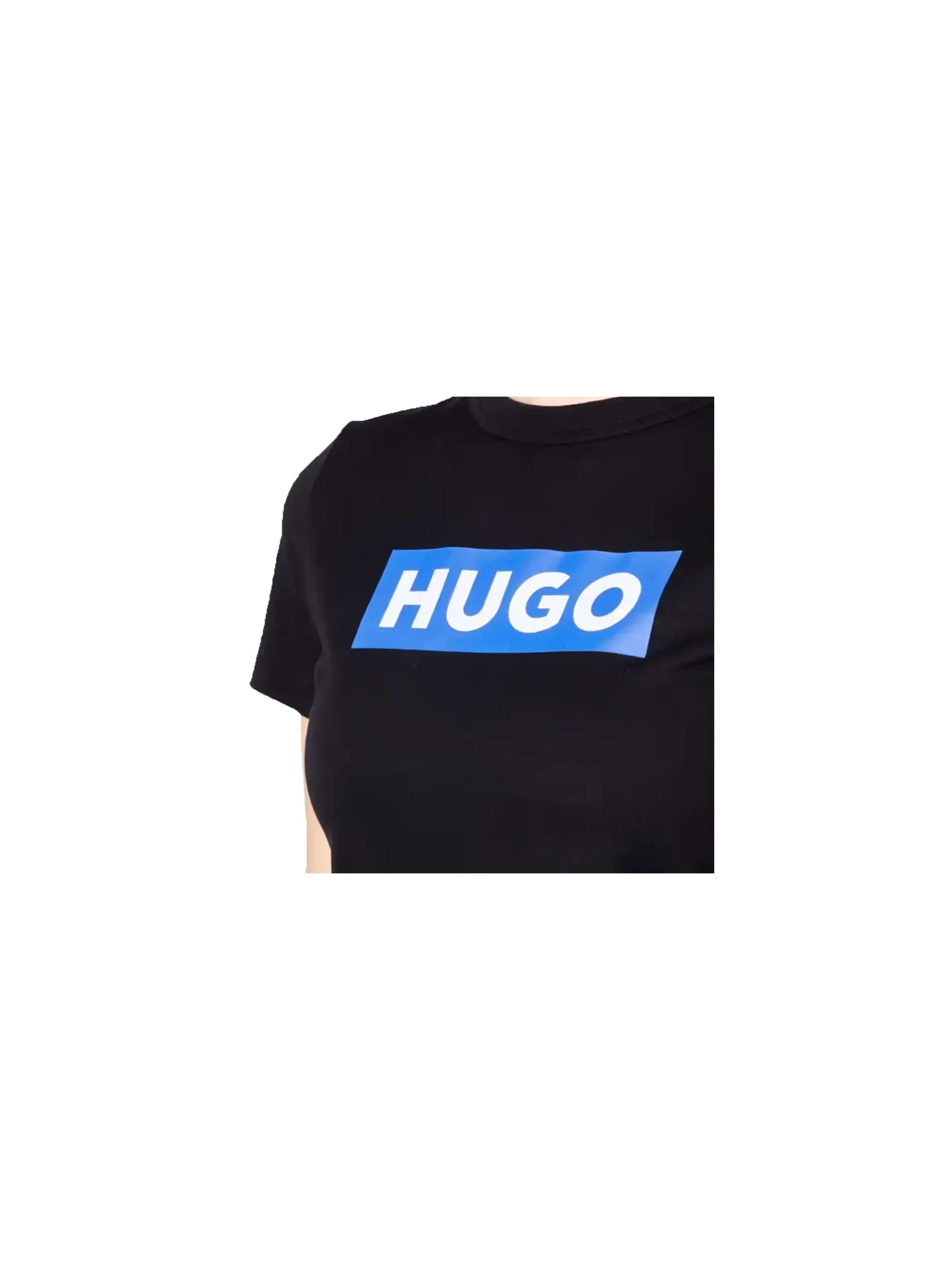 HUGO - Camiseta 'Signature' en negro