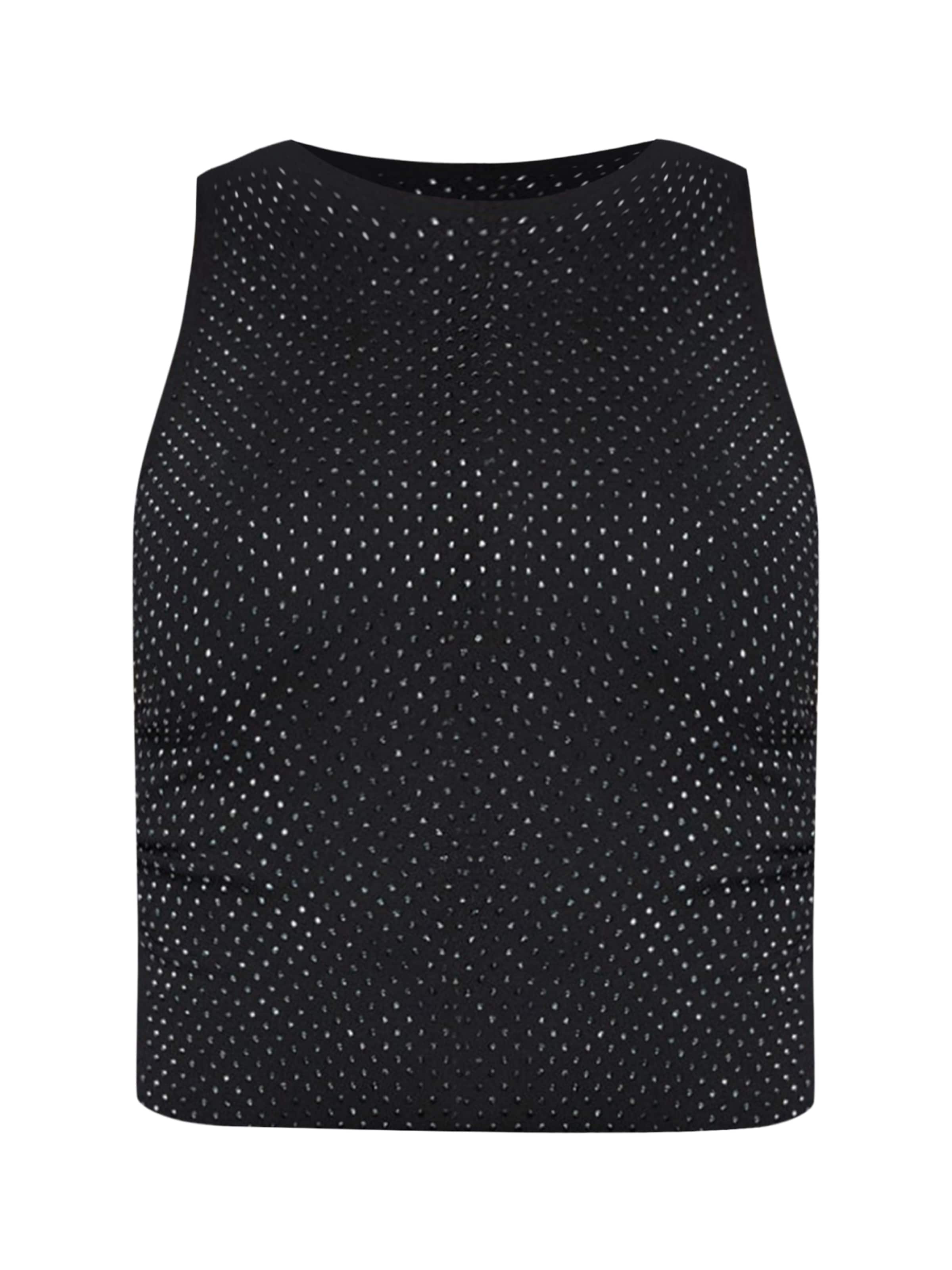 No Matter What Blouse bodysuit in Black: front