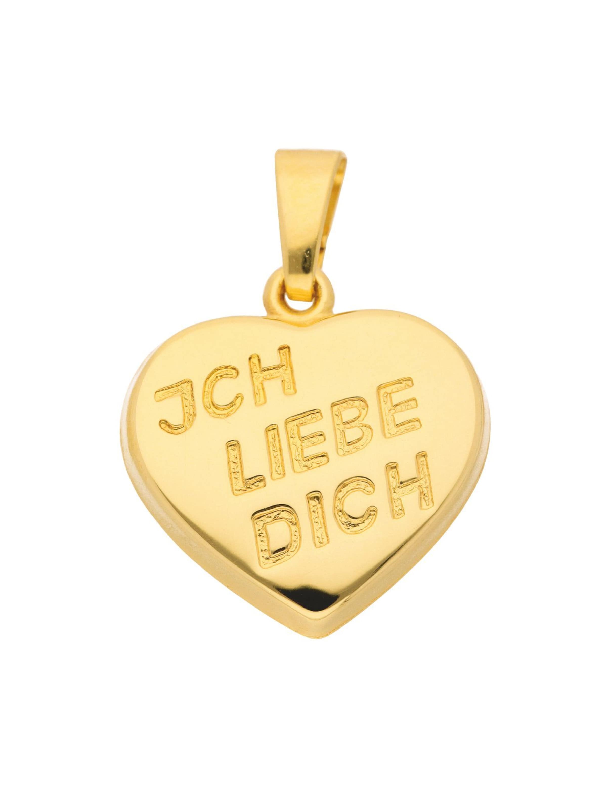 Adelia´s Pendant in Gold: front