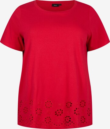 Zizzi - Camiseta 'VCASY' en rojo: frente