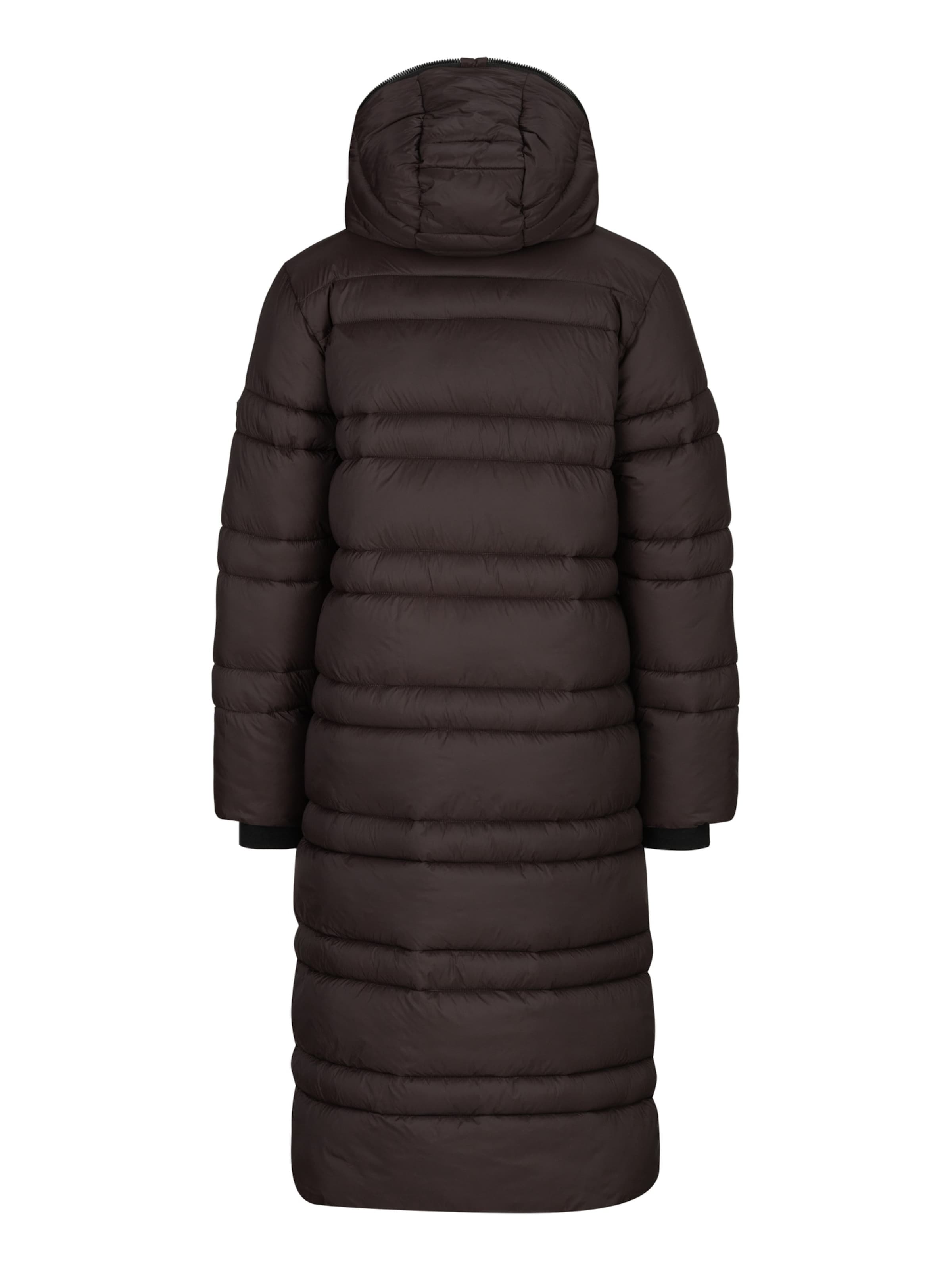 19V69 ITALIA Wintermantel 'Giuseppina' in Bruin: terug