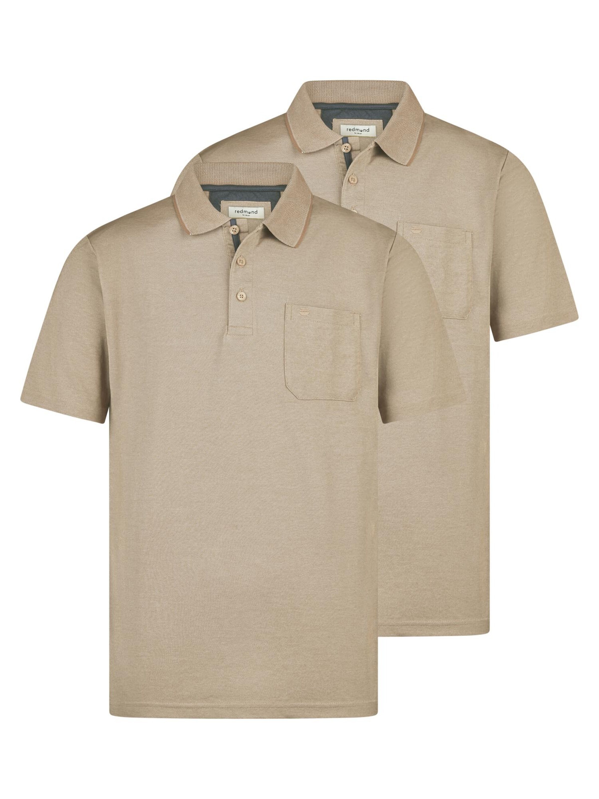 redmond Shirt 'Basic'‌‌‌‌‌‌ in Beige: Vorderseite