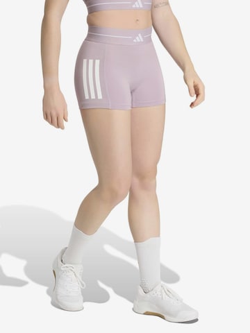 ADIDAS PERFORMANCESkinny Sportske hlače 'HYG' - ljubičasta boja: prednji dio