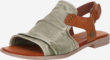 MUSTANG - Sandalias en verde: frente