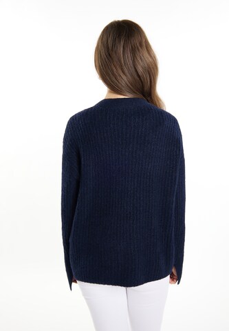 usha WHITE LABEL Knit Cardigan 'Lynnea' in Blue