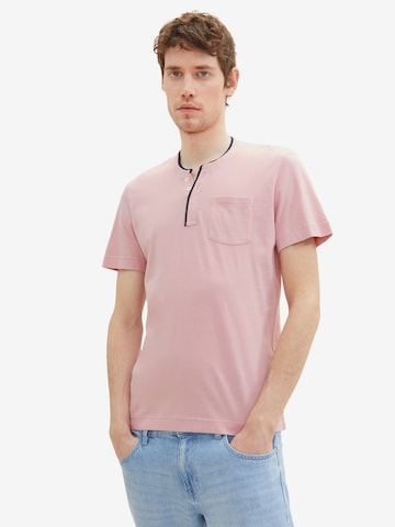 TOM TAILOR Shirt 'Serafino' in Pink