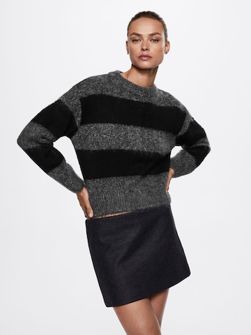 MANGO Sweater 'Sound' in Black: front