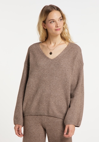 DreiMaster Vintage Sweater in Brown: front