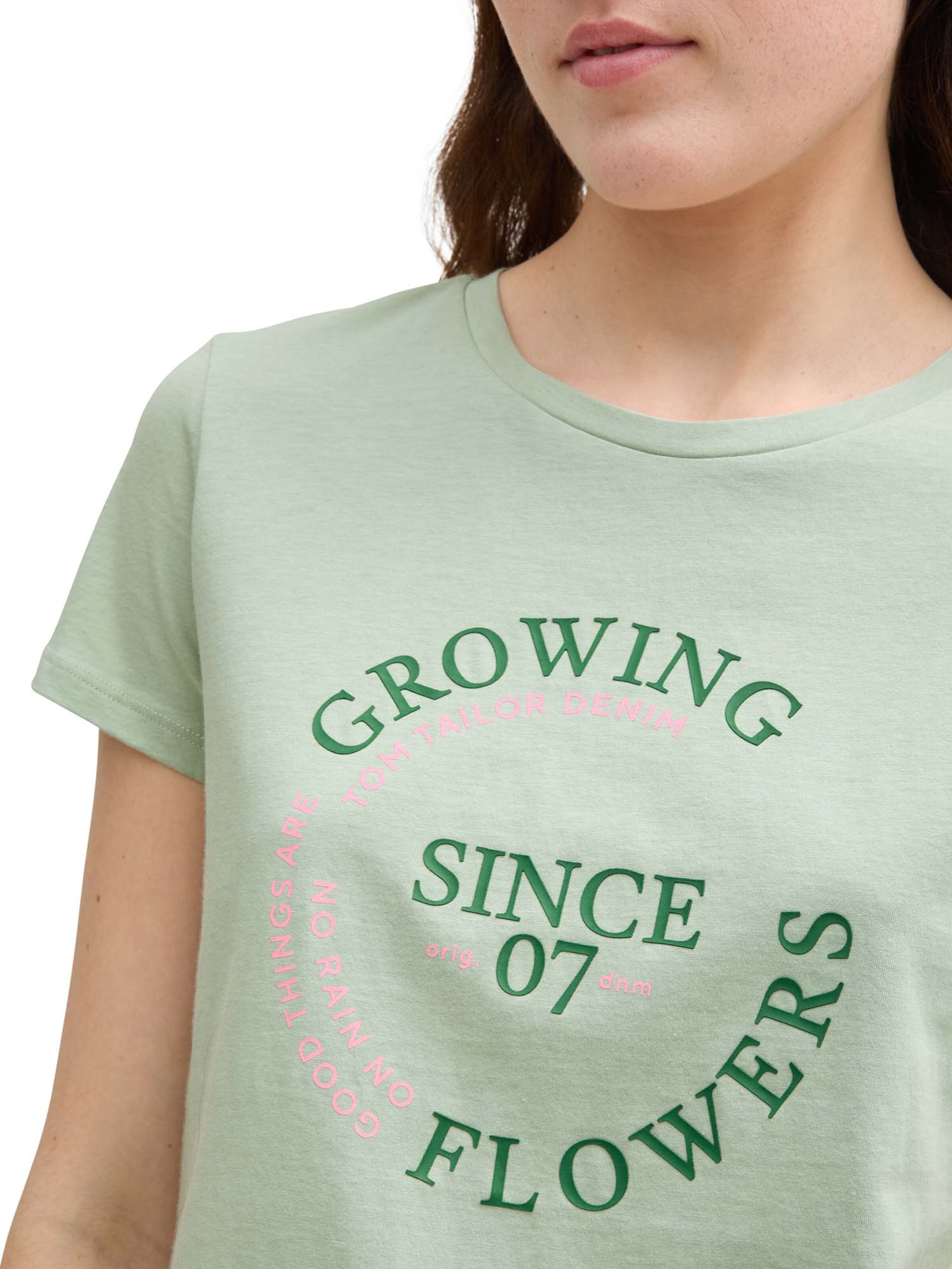 TOM TAILOR DENIM Koszulka w kolorze zielony