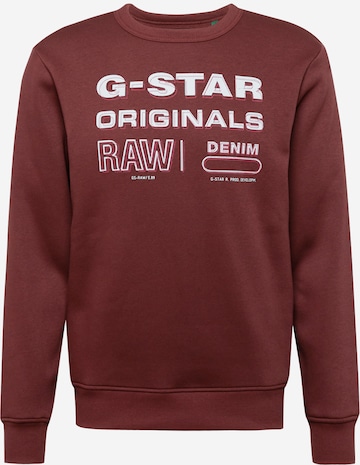 G-Star RAW Sweatshirt in Purple: front