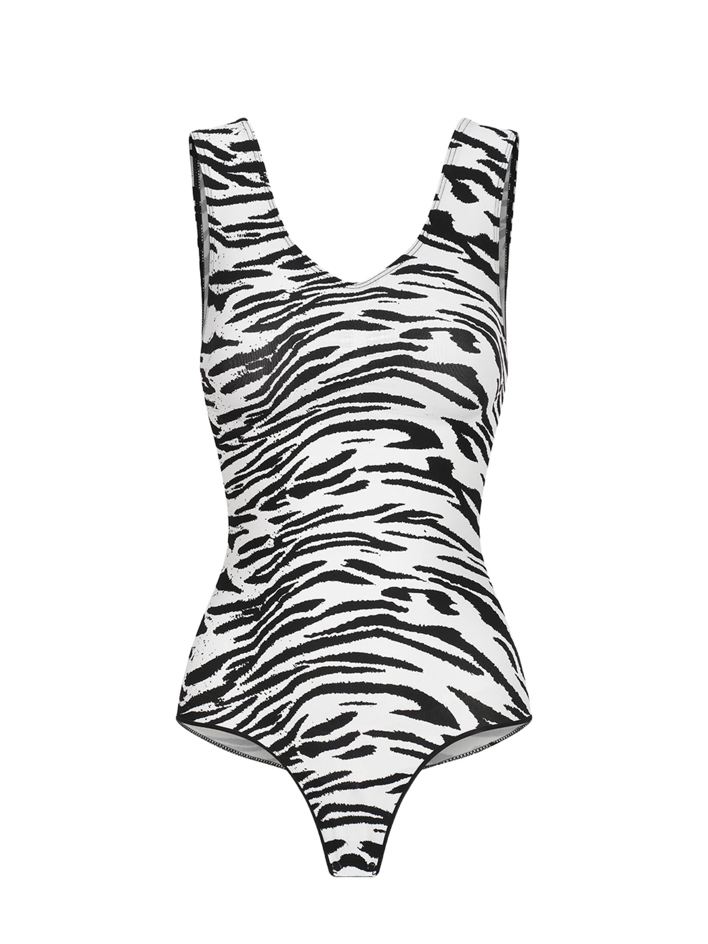cfab (formerly creamy fabrics) Shapingbody 'Tank Bodysuit Sculpting Shapewear mit String'‌‌‌‌‌‌ in Weiß: Vorderseite