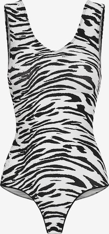 cfab (formerly creamy fabrics) Shapingbody 'Tank Bodysuit Sculpting Shapewear mit String' in Weiß: Vorderseite