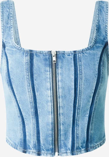 Palaidinė be rankovių 'Seamed Zip Bustier Top' iš LEVI'S ®, spalva – tamsiai (džinso) mėlyna, Prekių apžvalga