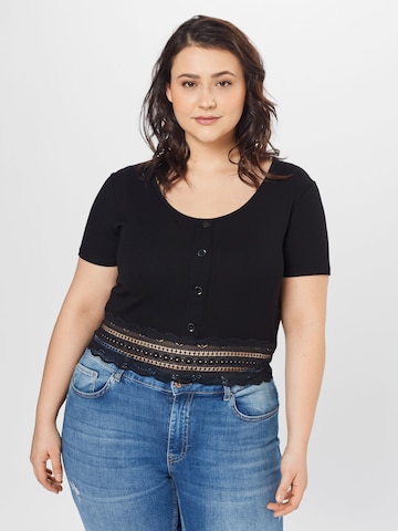 ABOUT YOU Curvy Shirt 'Carin' in Black: front