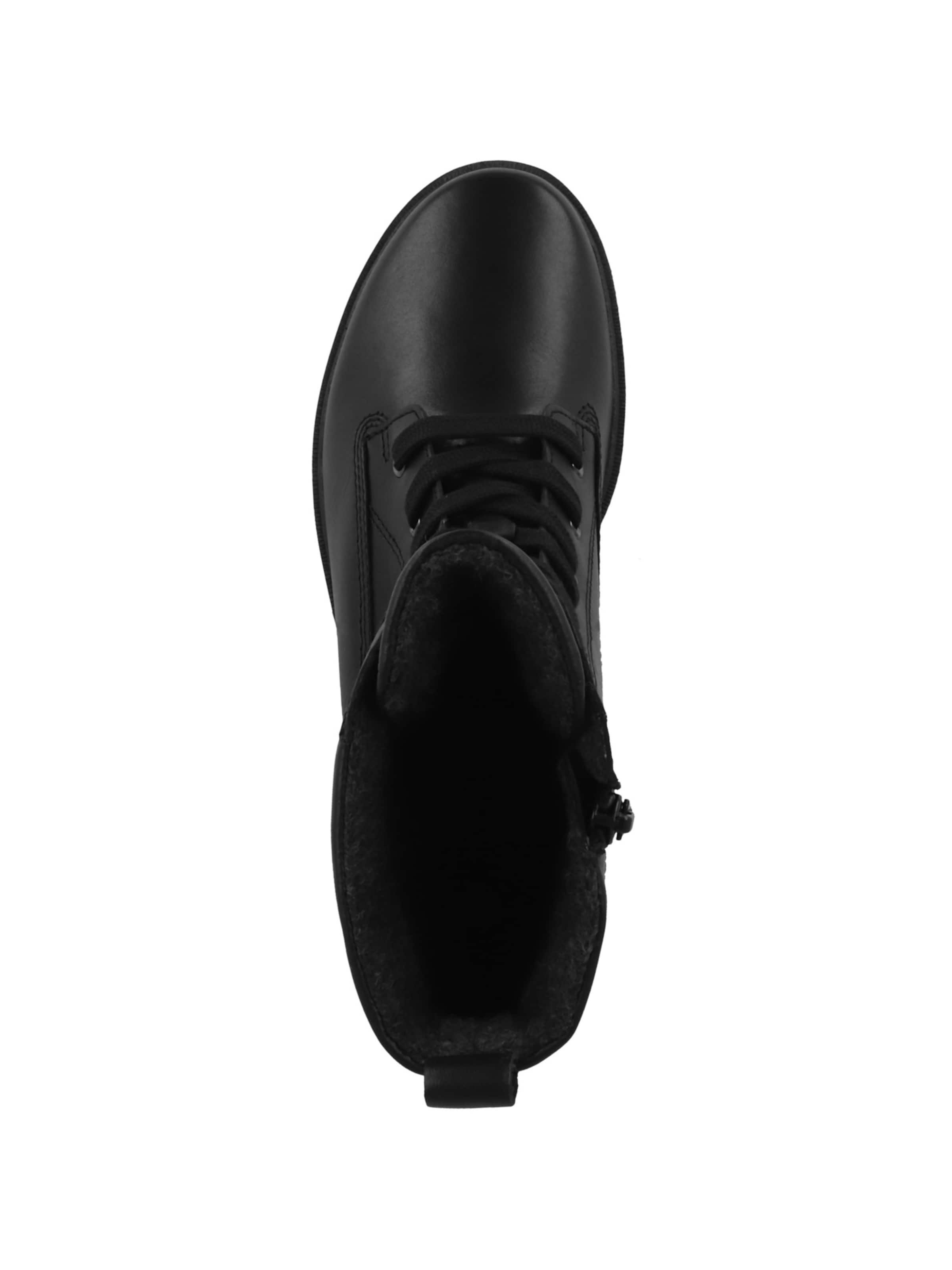 GABOR Schnürstiefelette in Schwarz