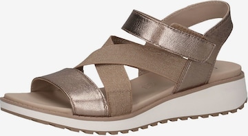 CAPRICE Sandals in Gold: front