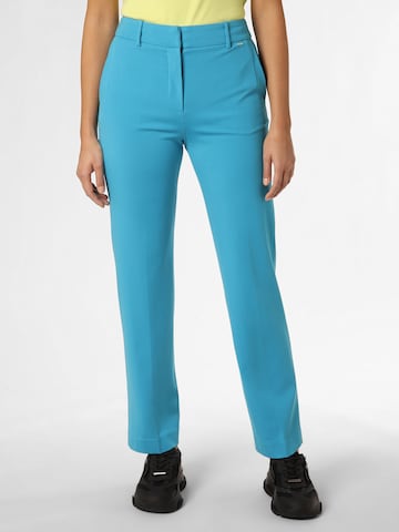 JOOP! Regular Trousers with creases in Blue: front