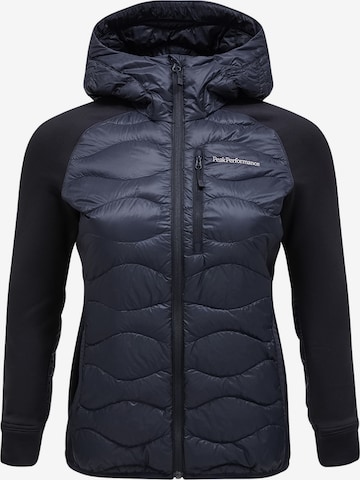 PEAK PERFORMANCE Outdoorjas in Zwart: voorkant