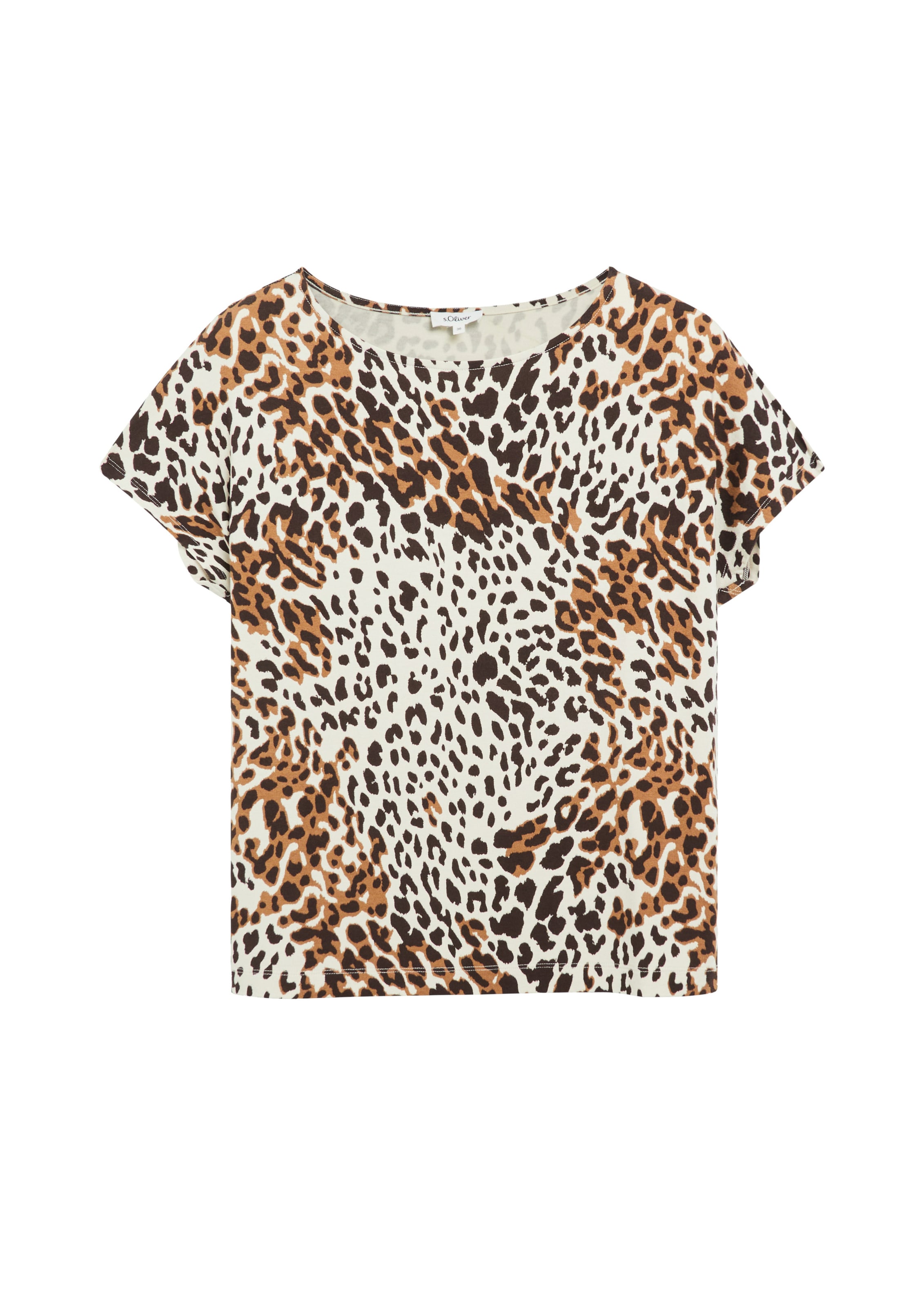 Tricou de la s.Oliver pe bej: față