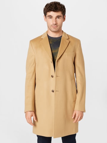 BOSS Black Between-seasons coat in Beige: front