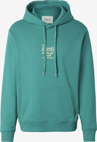 REPLAY - Sweatshirt em azul: frente