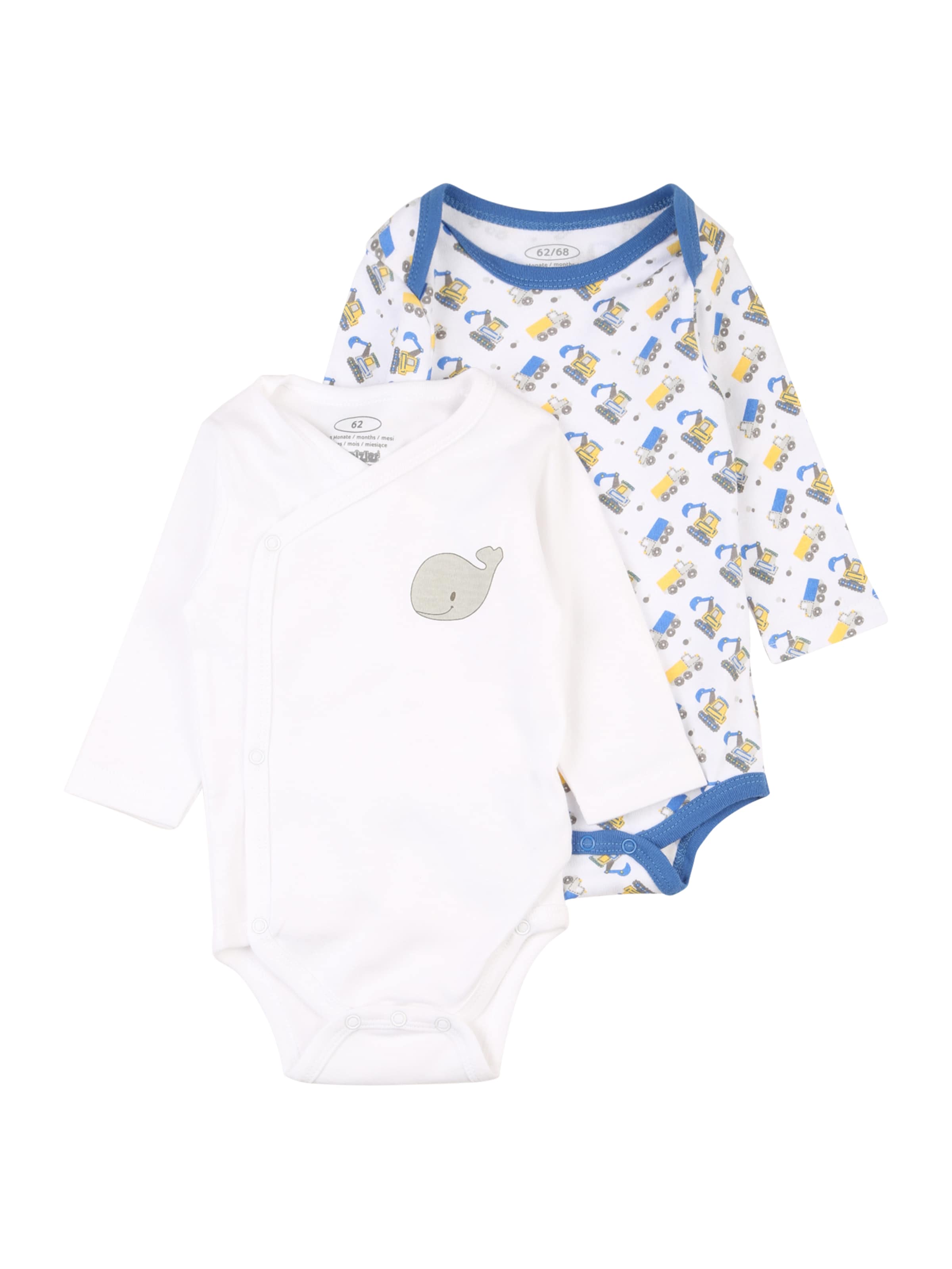 PLAYSHOES Romper/Bodysuit in White: front