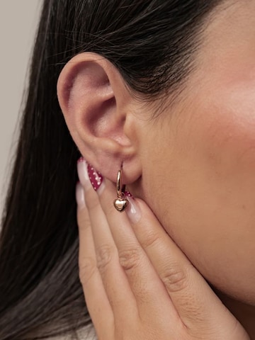 Hey Happiness - Pendientes 'Heart Beat' en oro