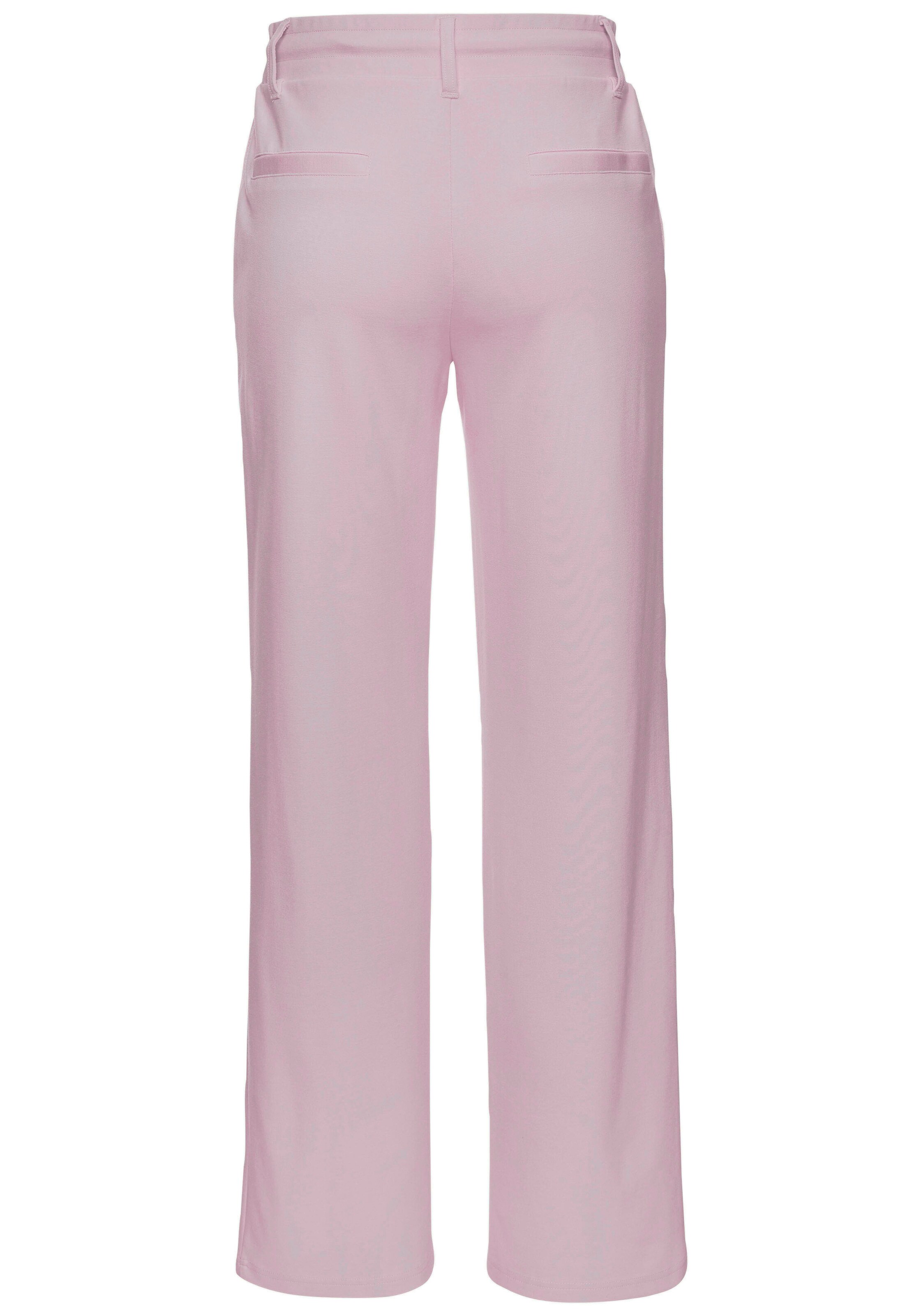 LASCANA Regular Trousers in Pink