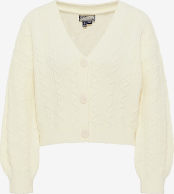 Cardigan DreiMaster Vintage en blanc : devant