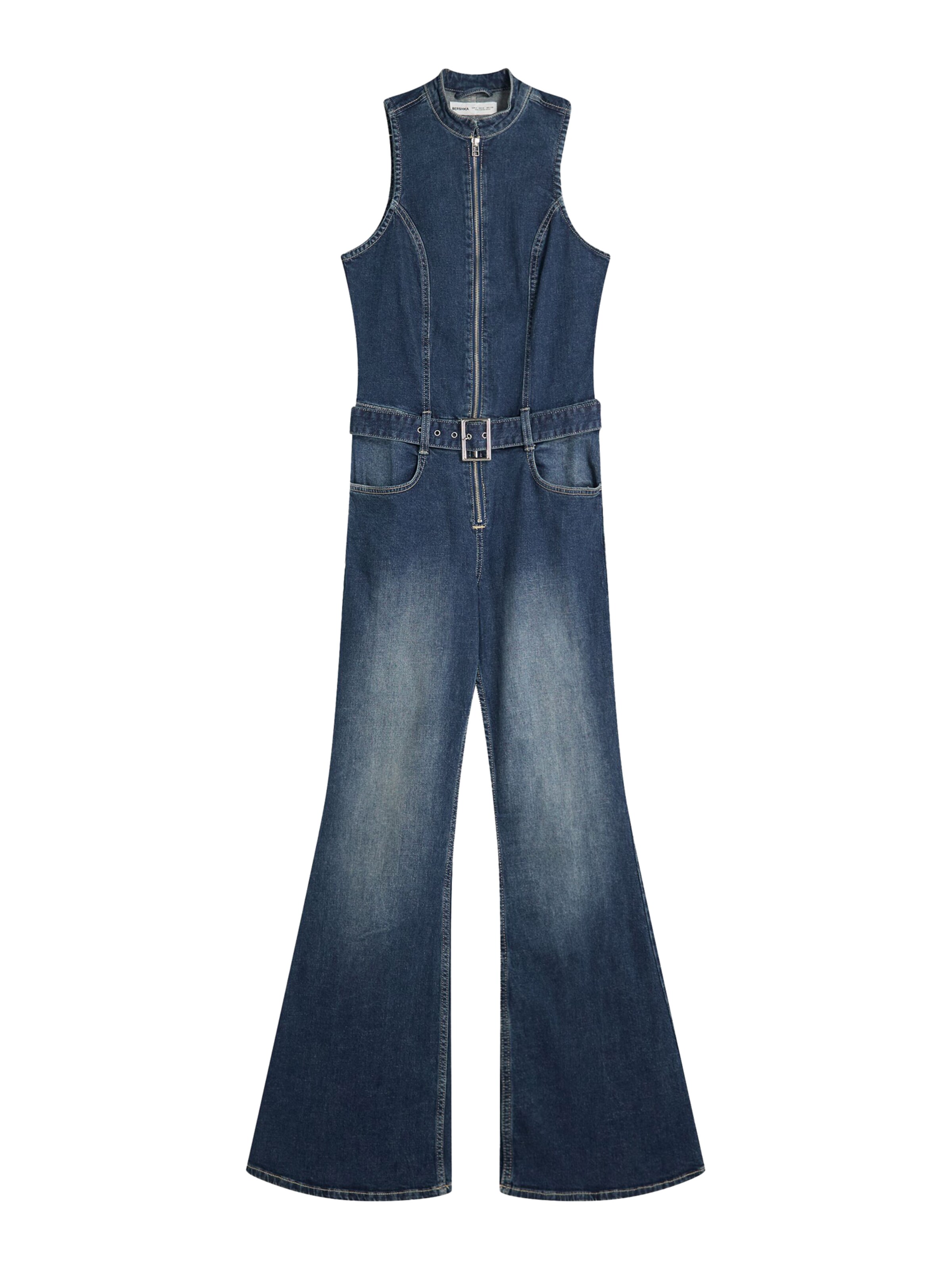 Tuta jumpsuit di Bershka in blu: frontale