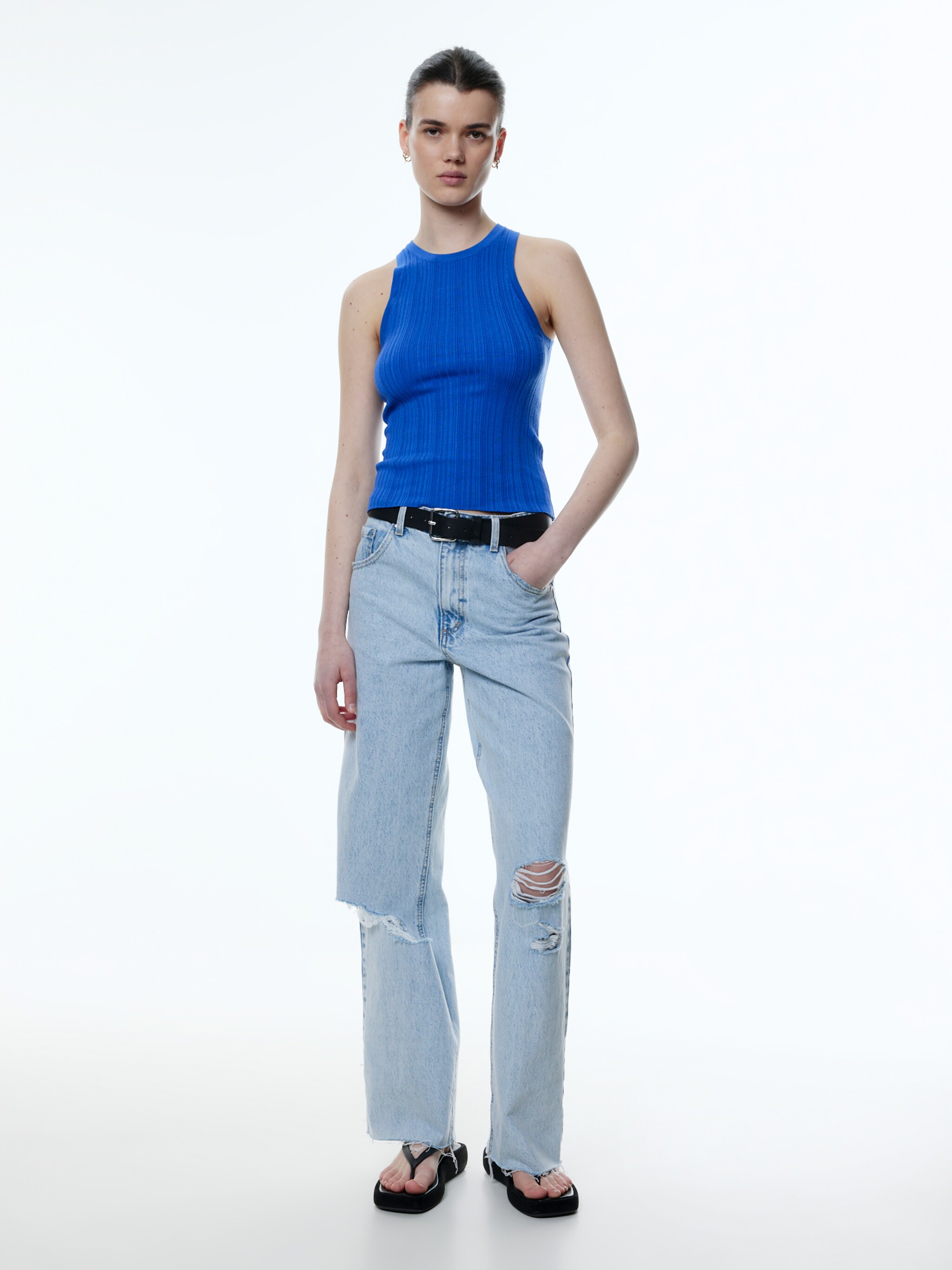 EDITED Produits Tops en tricot 'Ondria' bleu violet