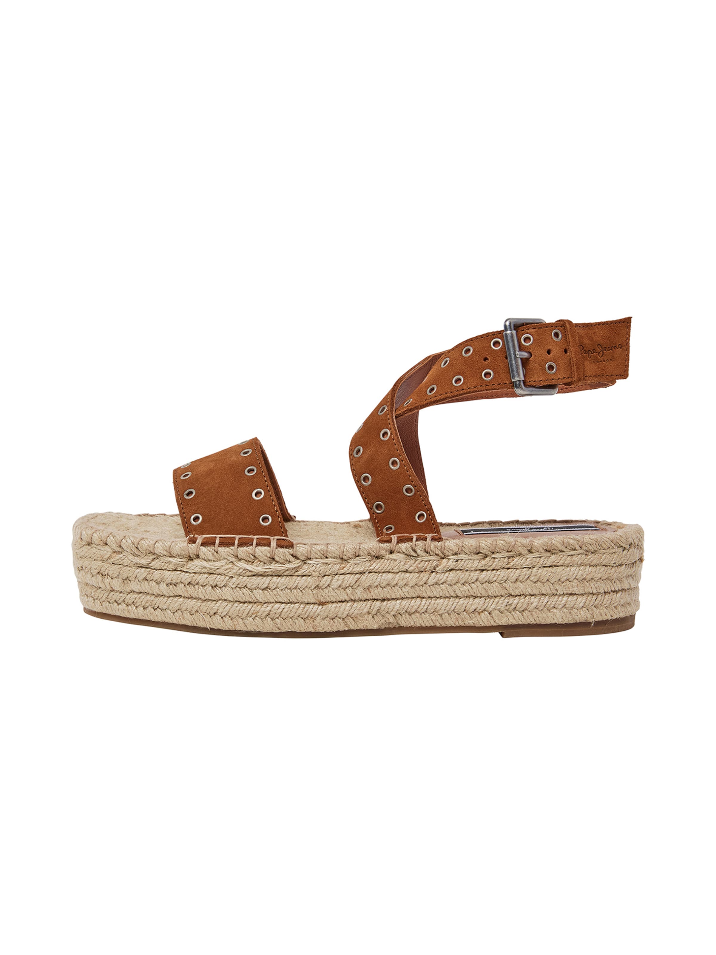 Pepe Jeans Strap sandal ' TRACY ANTIQUE ' in Brown: front