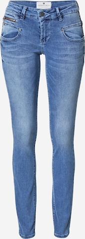 FREEMAN T. PORTER Slimfit Jeans 'Alexa' in Blauw: voorkant