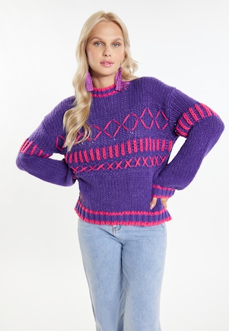 IZIA Sweater 'Hoona' in Purple: front