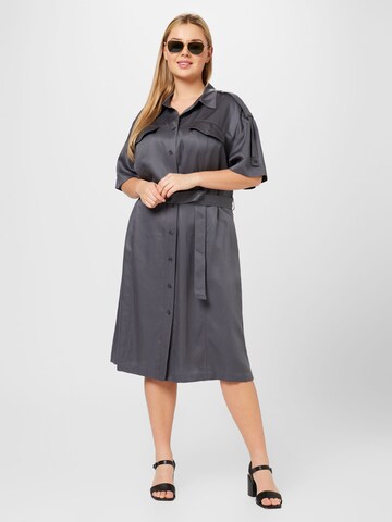 Calvin Klein Curve Košeľové šaty - Čierna