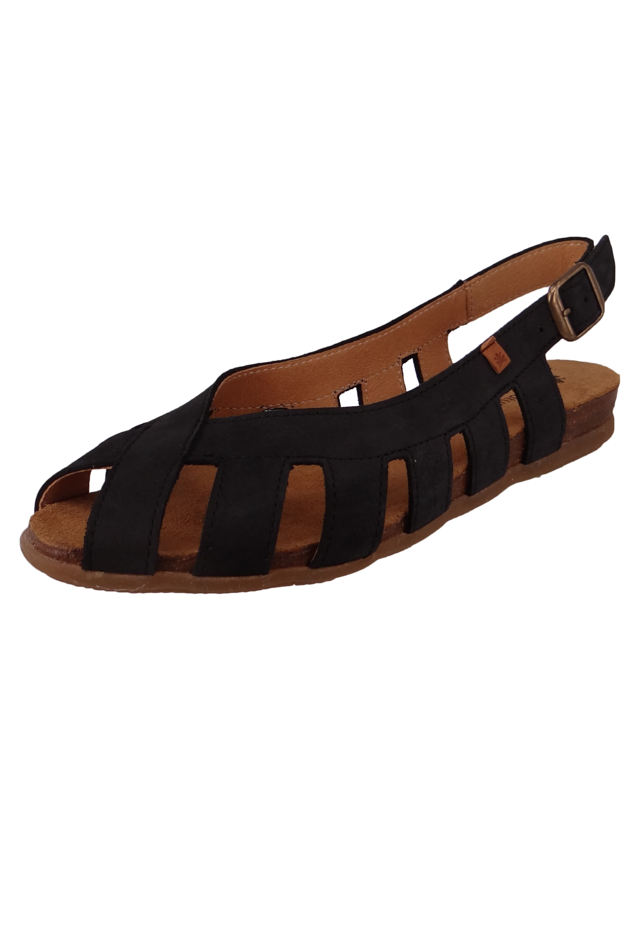 EL NATURALISTA Ballerina 'Stella' in Schwarz: Vorderseite